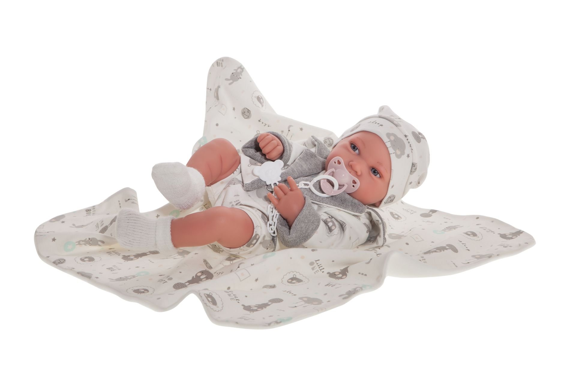 Levně Antonio Juan 50083 PIPO - realistická panenka miminko s celovinylovým tělem - 42 cm