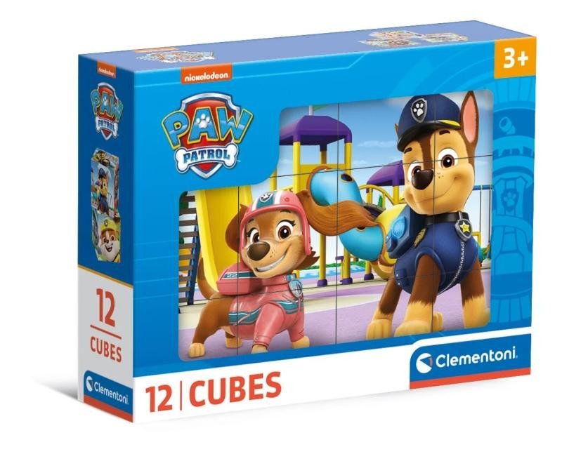 Levně Obrázkové kostky Paw Patrol 12 ks