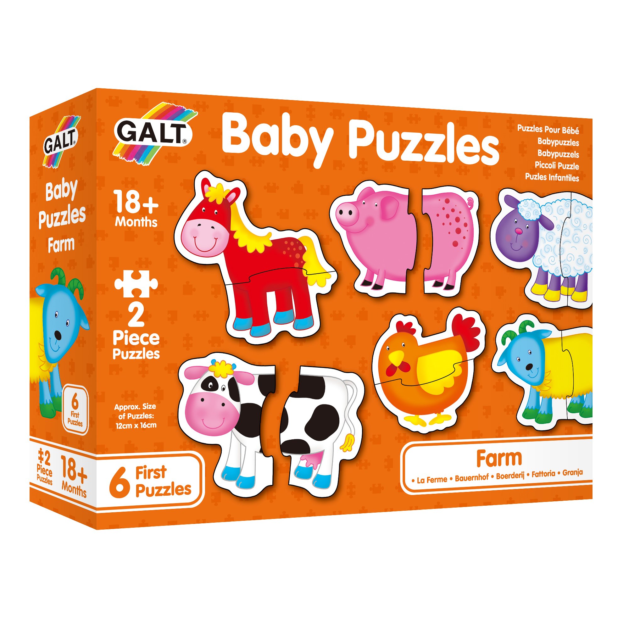 Levně Galt Puzzle pro nejmenší - Zvířátka na farmě 2.