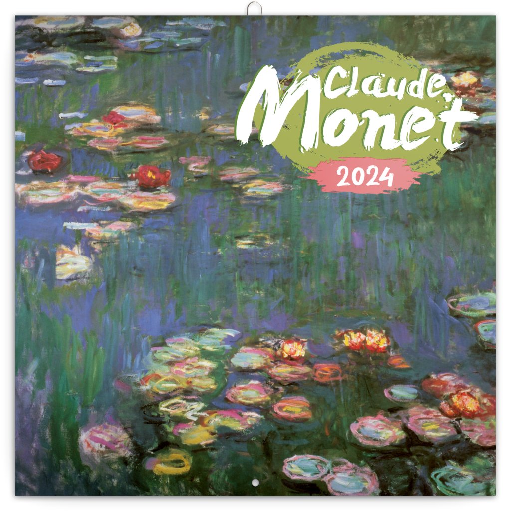 Levně Kalendář 2024 poznámkový: Claude Monet, 30 × 30 cm