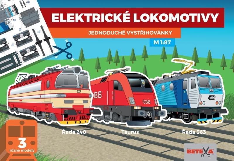 Levně Elektrické lokomotivy - Jednoduché vystřihovánky