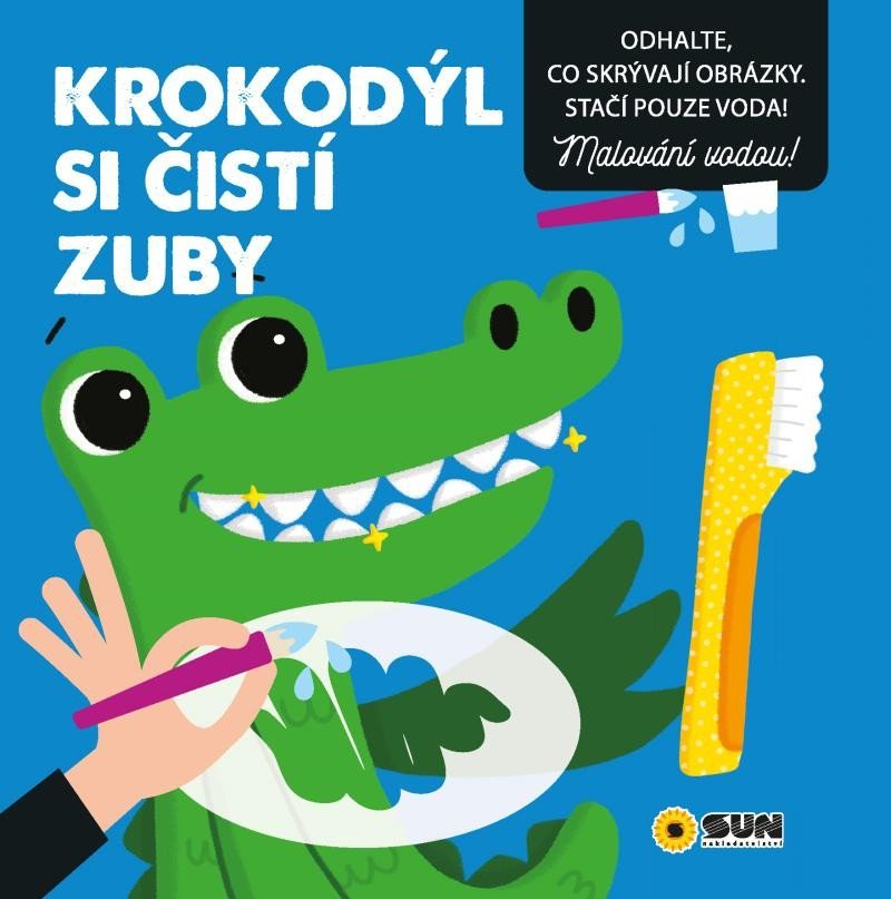 Levně Krokodýl si čistí zuby - Malování vodou