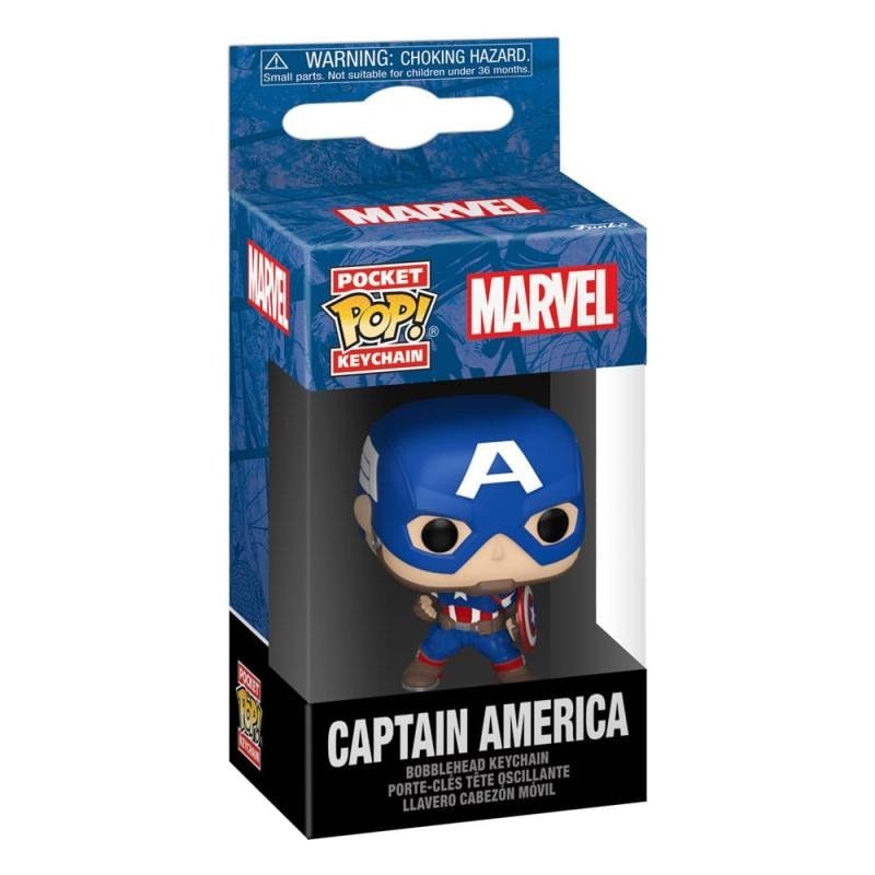 Levně Funko POP Keychain: New Classics - Captain America