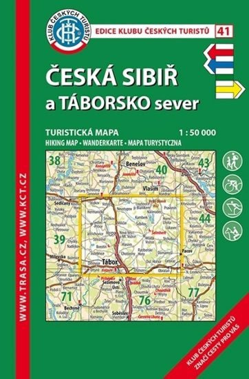 Levně Česká Sibiř a Táborsko sever 1:50 000/KČT 41 Turistická mapa