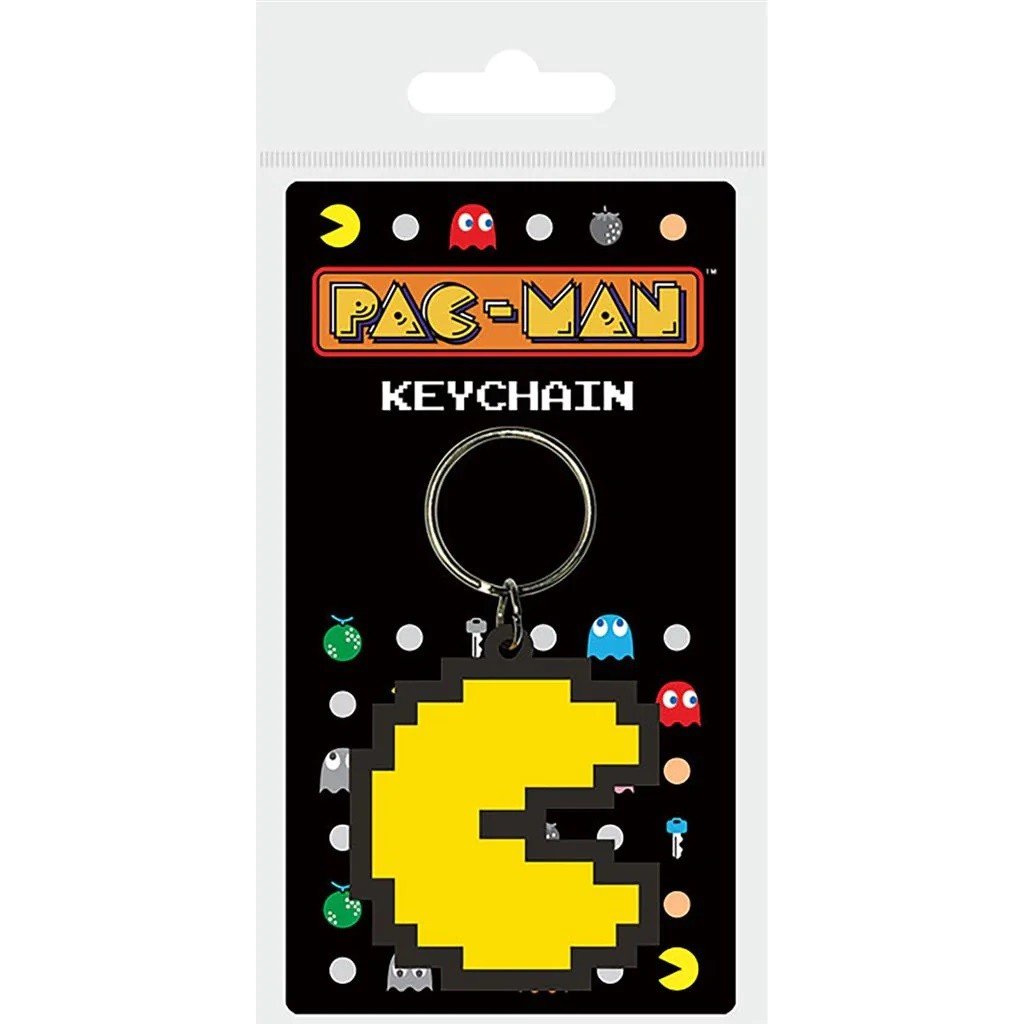 Pac Man Klíčenka gumová - Pixel - EPEE