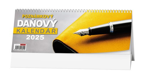 Poznámkový daňový kalendář 2025 - stolní kalendář