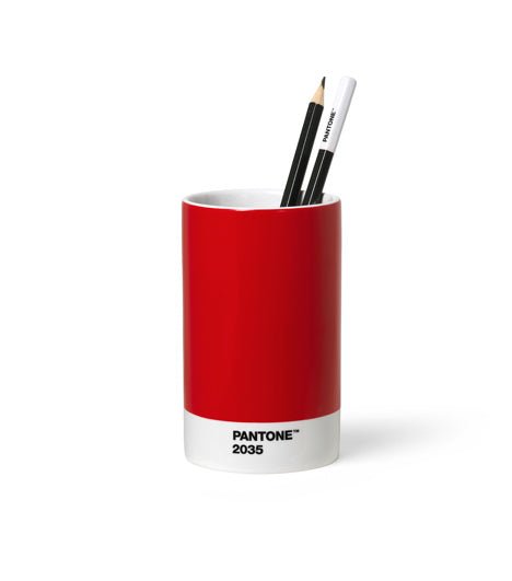 Levně Pantone Porcelánový stojánek na tužky - Red 2035