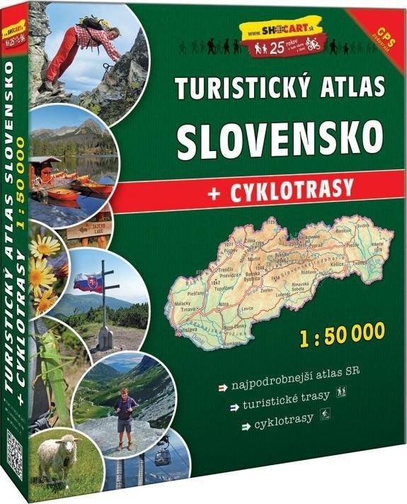 Levně Turistický atlas Slovensko 1:50 000 - autorů kolektiv