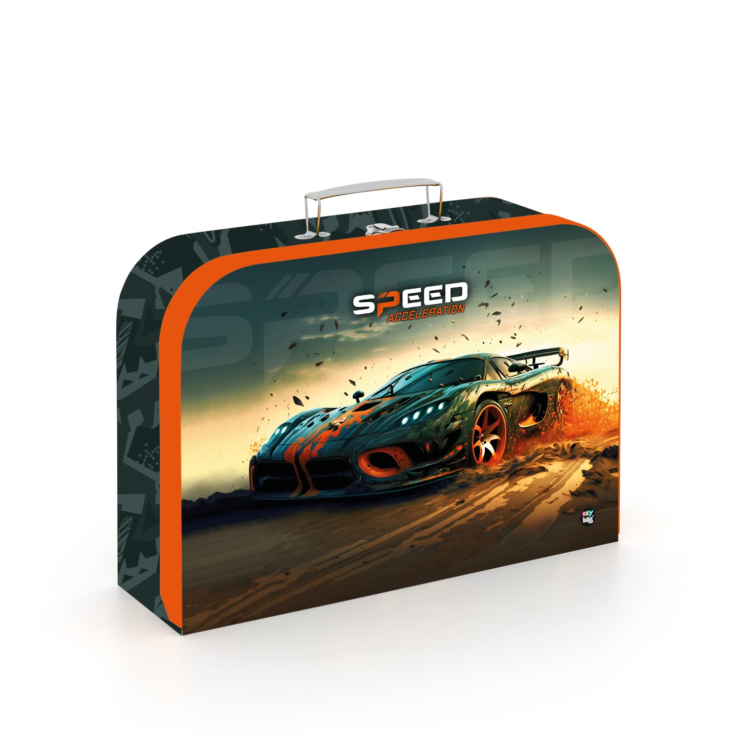Levně Kufřík lamino 34 cm - Auto
