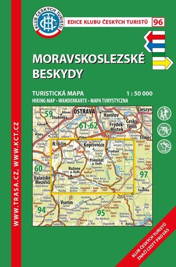 Levně KČT 96 Moravskoslezské Beskydy 1:50T Turistická mapa