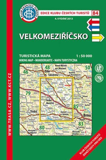 Levně Velkomeziříčsko /KČT 84 1:50T Turistická mapa
