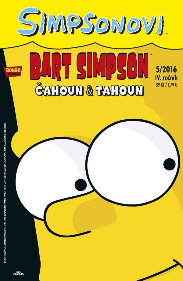 Simpsonovi - Bart Simpson 5/2016 - Čahoun tahoun - Matthew Abram Groening