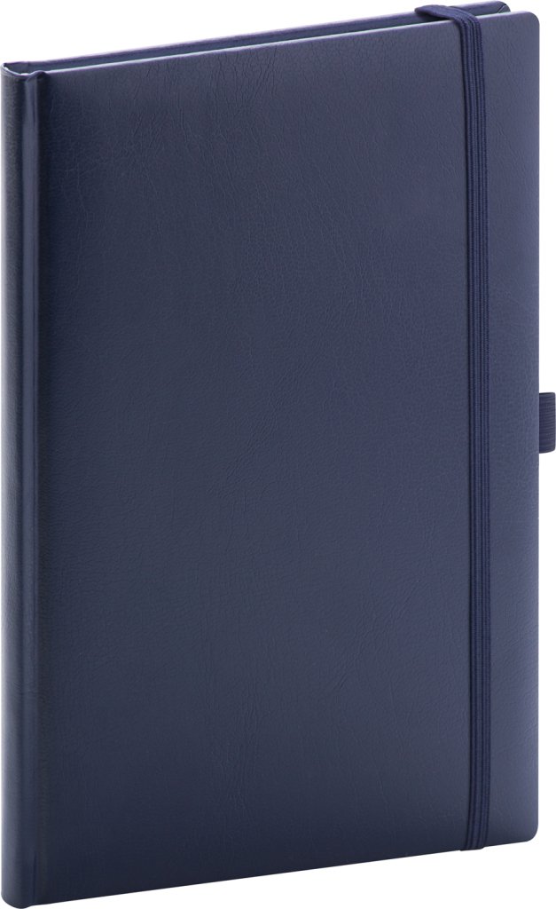 Levně NOTIQUE Notes Balacron, tmavě modrý, tečkovaný, 15 x 21 cm