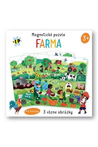 Levně Magnetické puzzle Farma