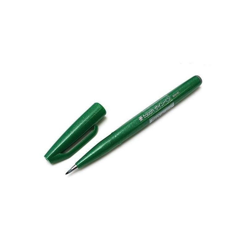 Levně Popisovač Pentel Touch Brush - zelený