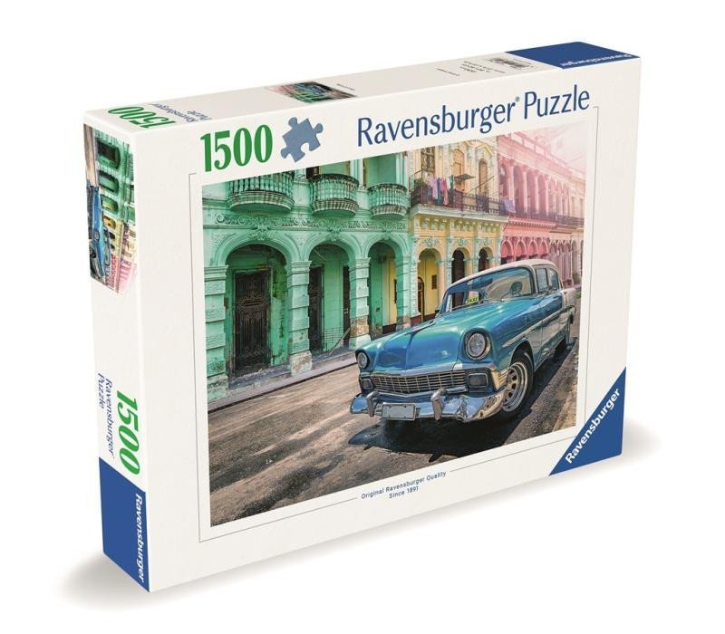 Levně Puzzle Auta na Kubě 1500 dílků