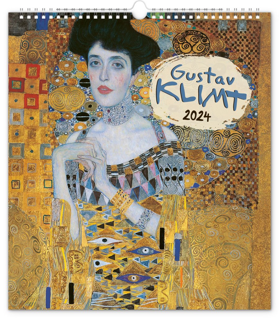 Levně Nástěnný kalendář Gustav Klimt 2024, 30 × 34 cm DE