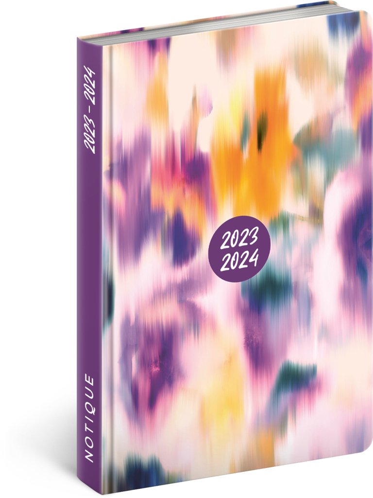 Levně Diář 18 měsíční 2023/2024 Petito - Barvy, 11 × 17 cm