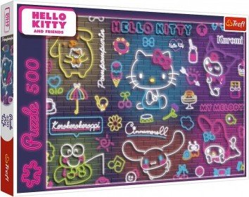 Puzzle Neonová Hello Kitty 500 dílků