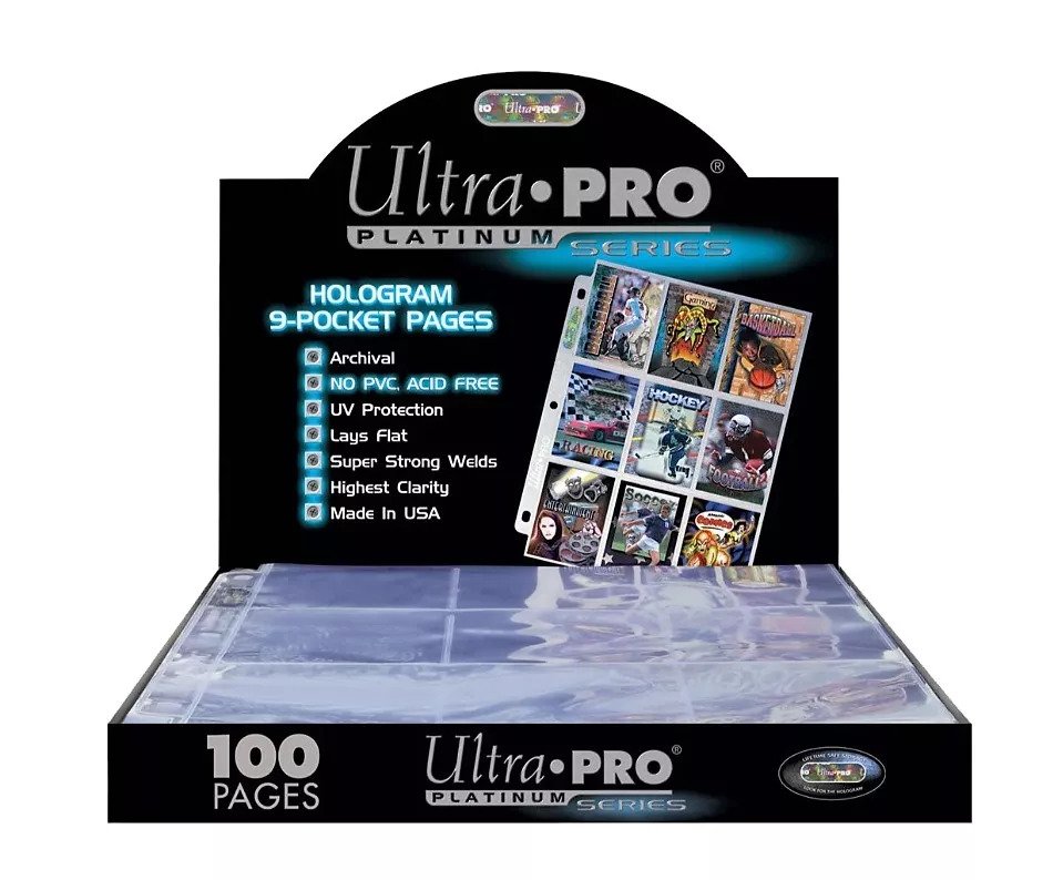 Levně UltraPRO: Platinum stránkové obaly na 9 karet - 100 ks/balení