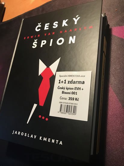 Český špion Erwin van Haarlem + Bisoni 001 - Komplet (2 knihy) - Jaroslav Kmenta