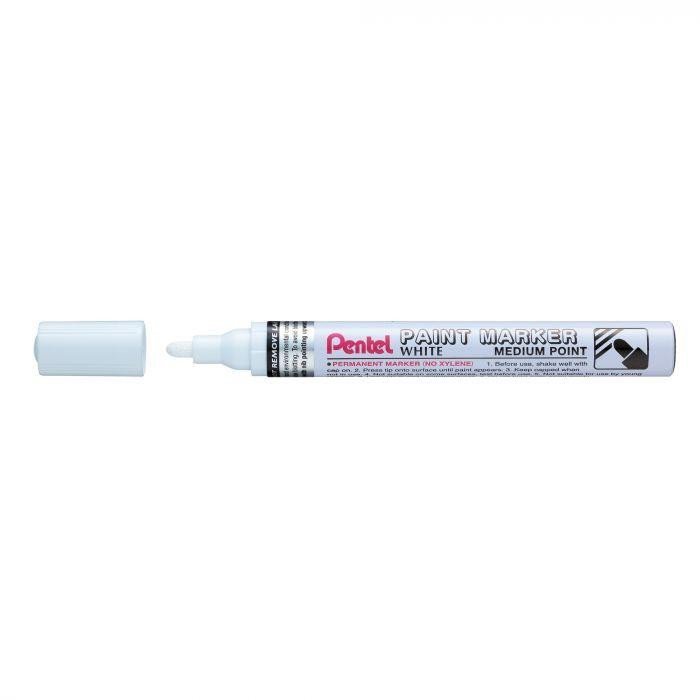 Levně Popisovač Pentel Paint Marker MMP10 lakový - bílý 2-4 mm
