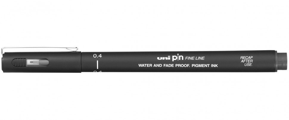 Levně UNI PIN 04 kreativní liner, 0,4 mm, černý