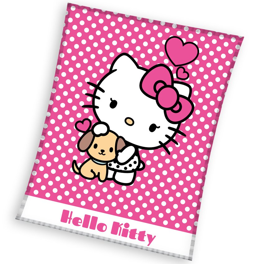 Levně Dětská deka Hello Kitty Puppie 130x170 cm