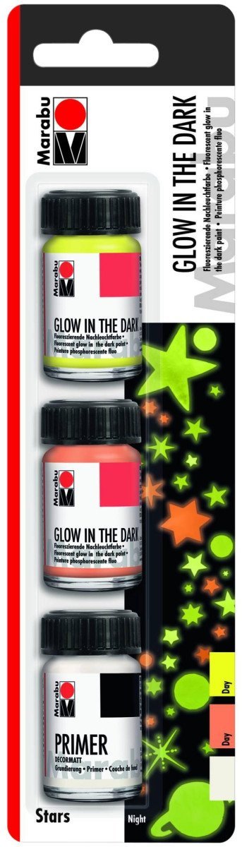 Product detail of Marabu fluorescenční barva sada STARS 3 x 15 ml