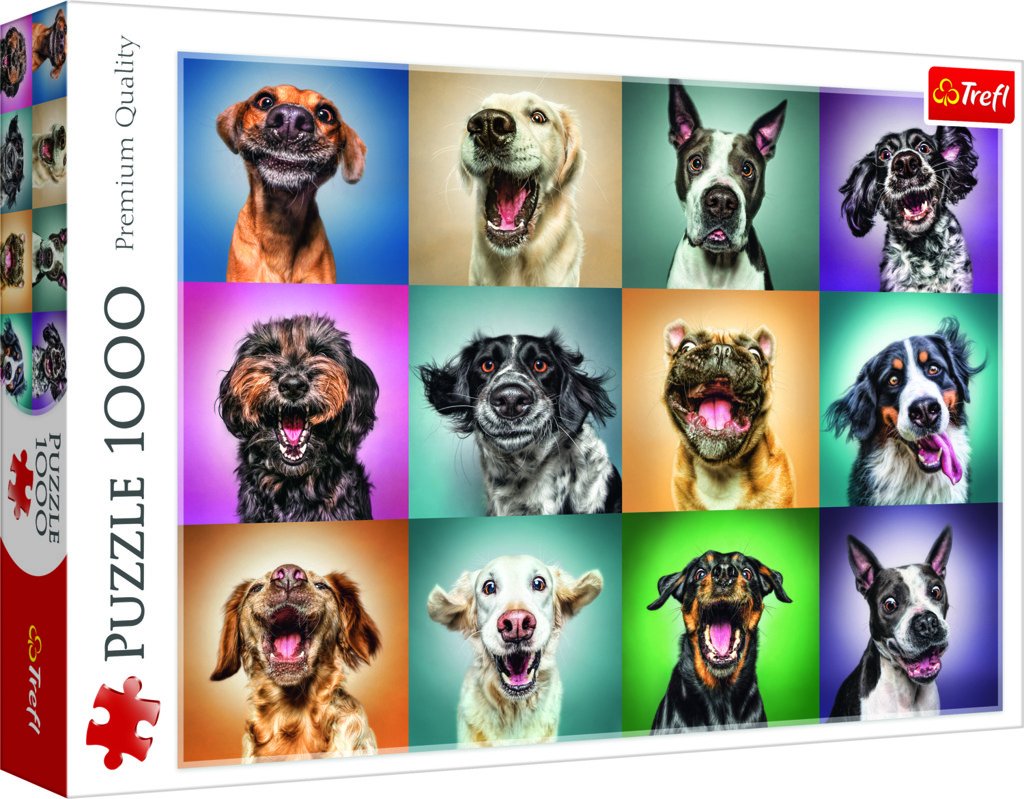 Trefl Puzzle Veselé psí portréty / 1000 dílků - Trefl