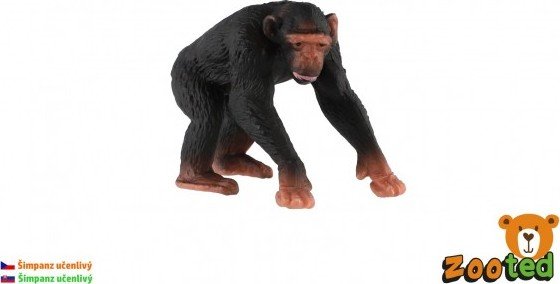 Levně Šimpanz učenlivý zooted plast 7cm v sáčku