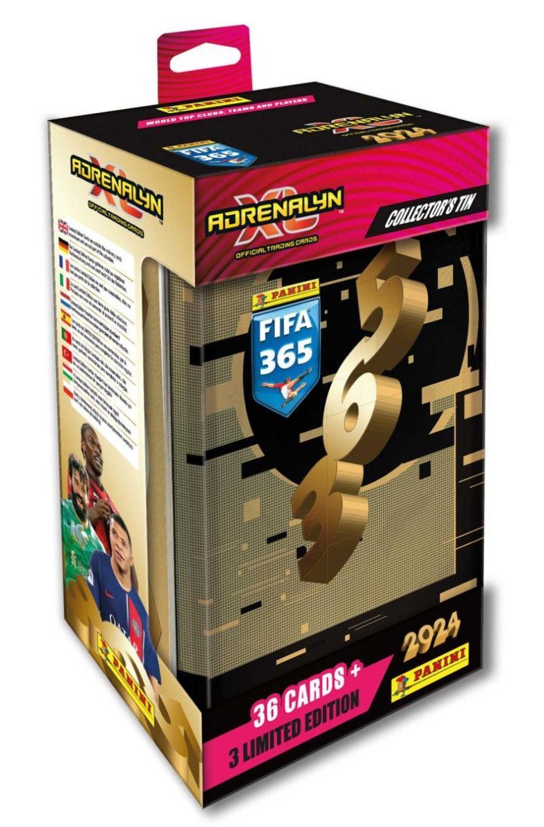 Levně Panini FIFA 365 2023/2024 - Adrenalyn, plechová krabička (hranatá)