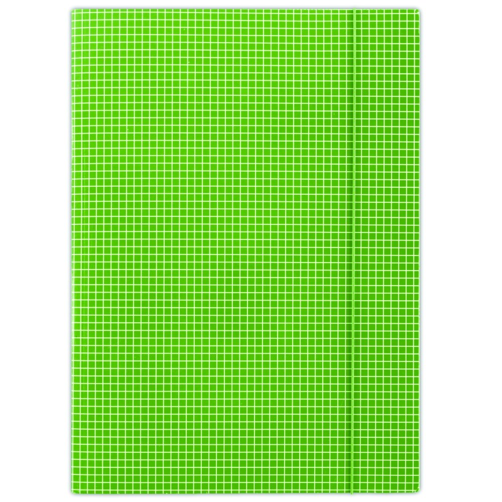 Levně DONAU spisové desky s gumičkou, A4, lepenka, kostka, zelené