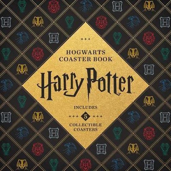 Levně Harry Potter Hogwarts Coaster Book : Gryffindor, Ravenclaw, Hufflepuff, Slytherin - Danielle Selber