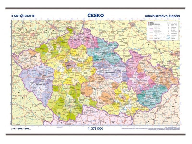 Levně Česká republika - administrativní mapa 1