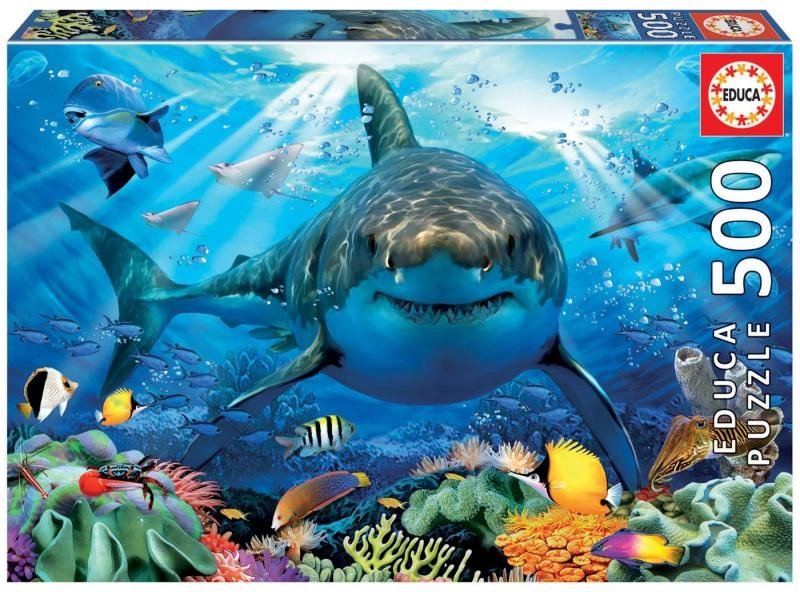 Levně Puzzle Bílý žralok 500 dílků