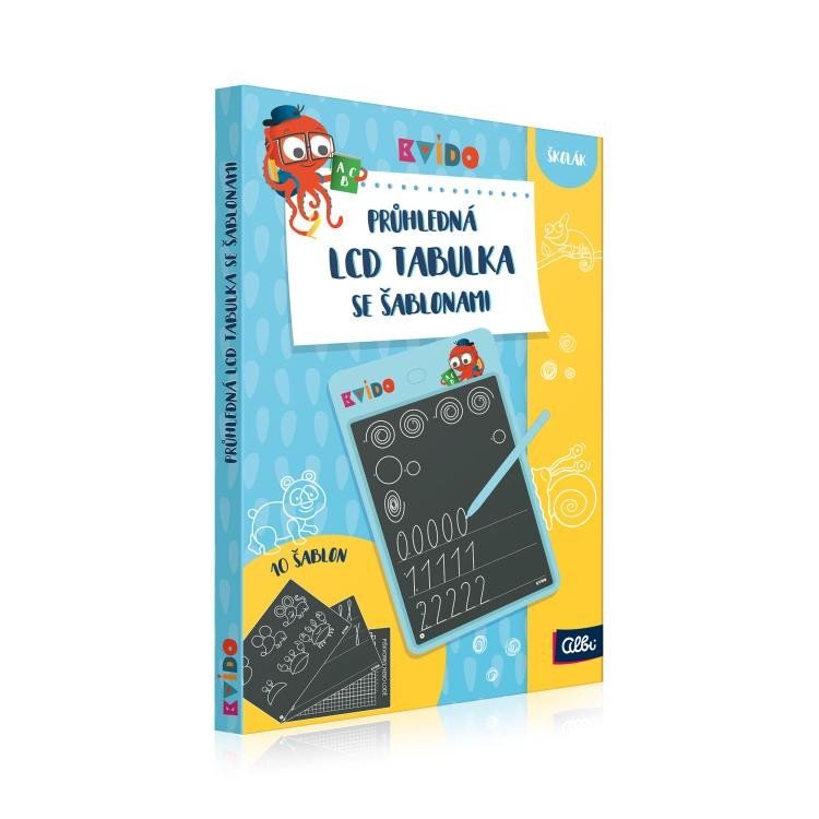 Levně Albi Kvído - Průhledná LCD tabulka se šablonami