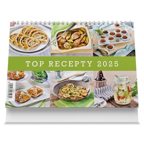 Levně Top recepty 2025 - stolní kalendář