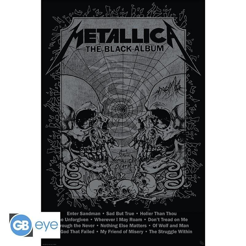 Levně Metallica Plakát Maxi - Black Album 91,5 x 61 cm