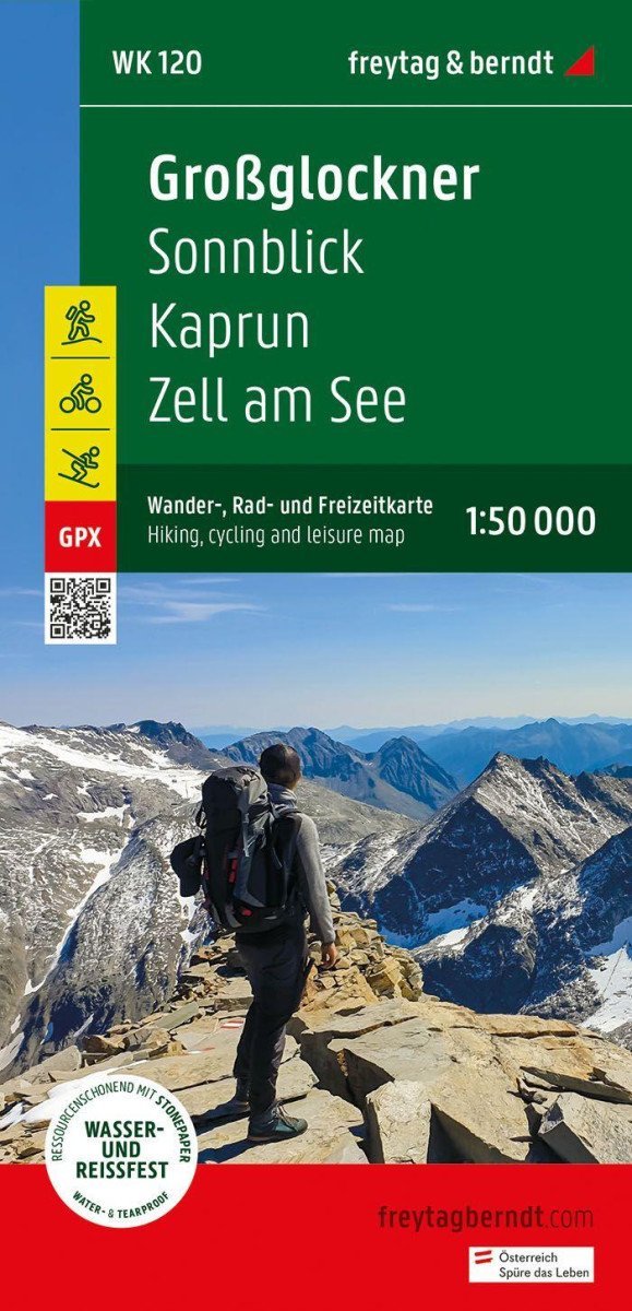 Levně Großglockner - Sonnblick - Kaprun - Zell am See 1:50 000 / turistická mapa