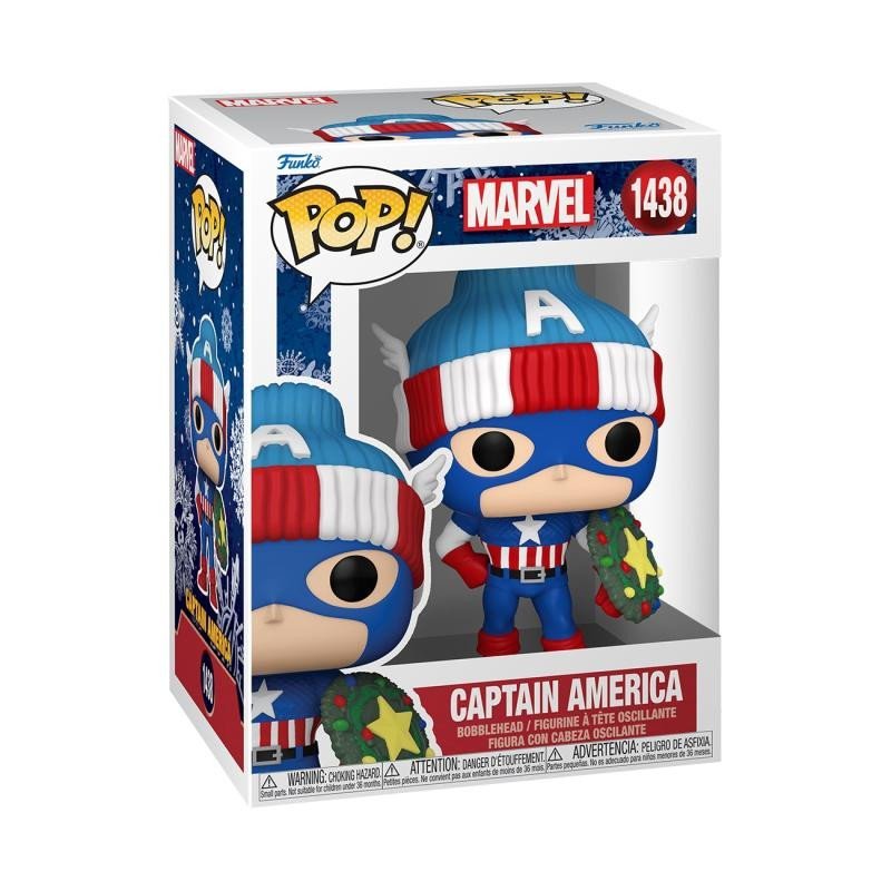 Levně Funko POP Marvel: Captain America (Holiday)