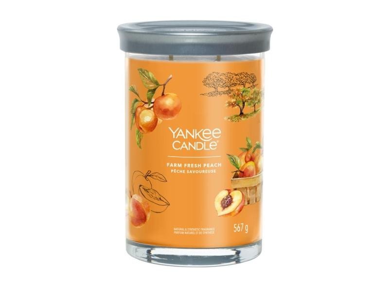 Levně YANKEE CANDLE Farm Fresh Peach svíčka 567g / 2 knoty (Signature tumbler velký)