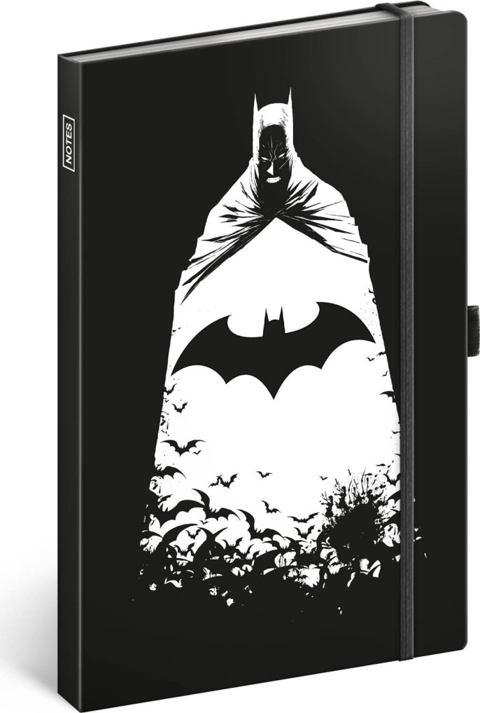 Levně Notes Batman, linkovaný, 13 × 21 cm