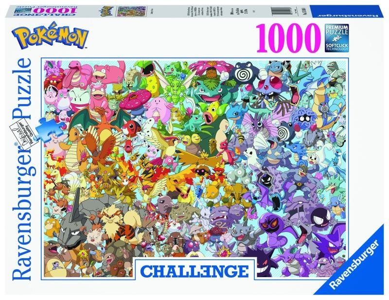 Levně Ravensburger Puzzle Challenge - Pokémon 1000 dílků