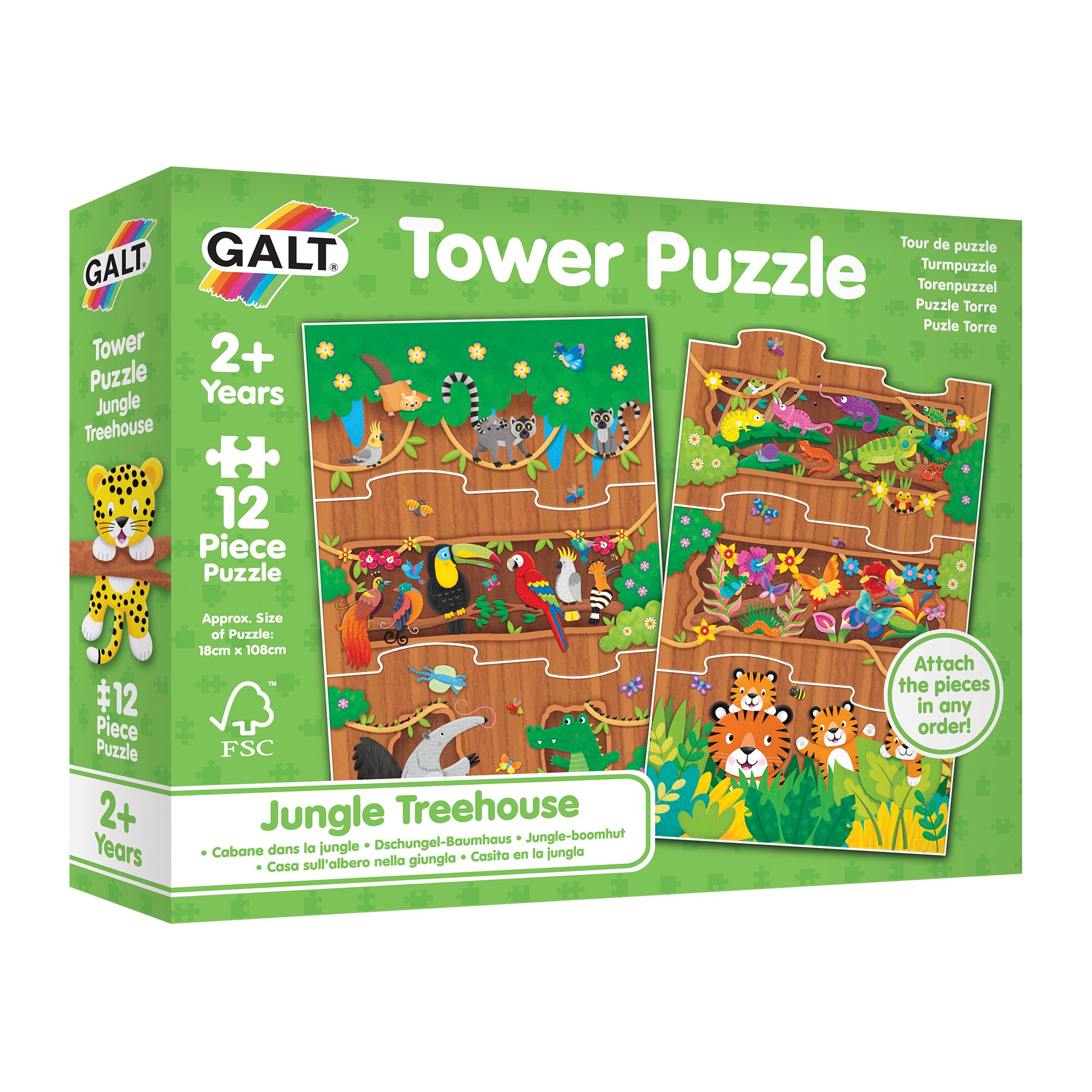 Levně Galt Puzzle věž - Džungle