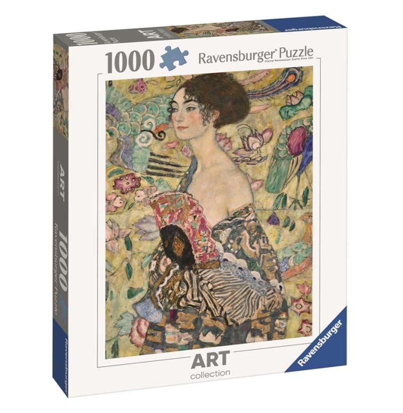 Levně Puzzle Gustav Klimt: Dáma s vějířem 1000 dílků