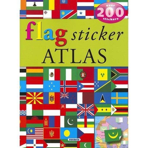 Levně Flag sticker atlas -over 200 stickers AJ
