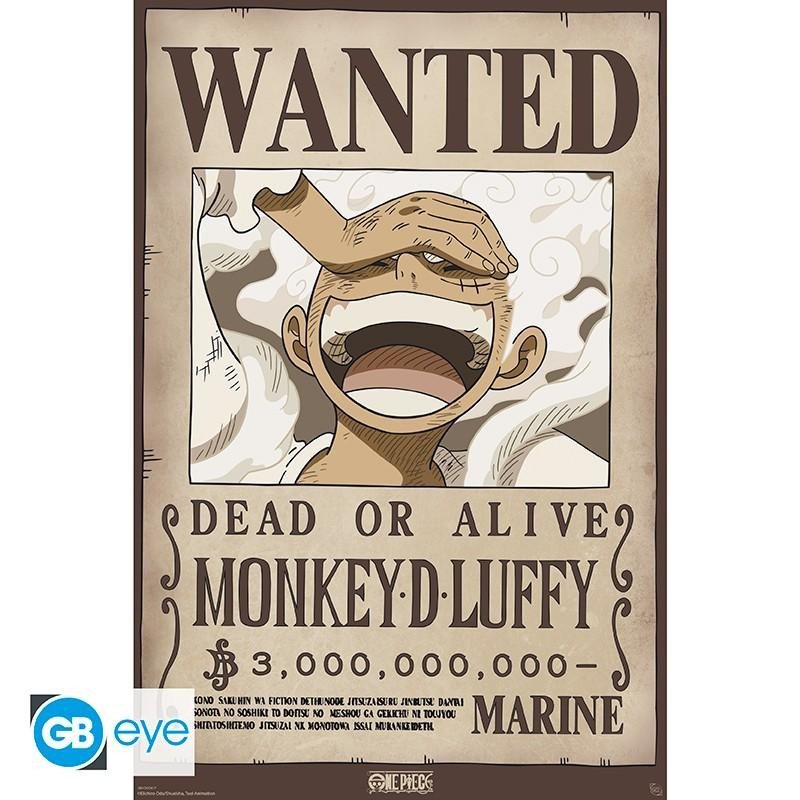 Levně One Piece Plakát Maxi - Wanted Luffy 91,5 x 61 cm