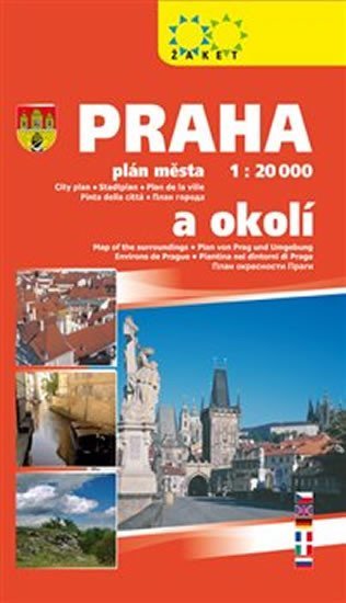 Levně Praha plán města 1 : 20 000 a okolí 2018