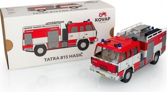 Levně Tatra 815 hasiči kov 18cm 1:43 v krabičce Kovap